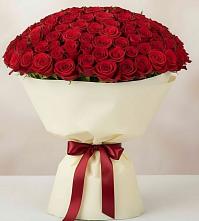 Букет 101 Красная роза Милано в Митрополье