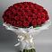 Букет 101 Красная роза Блэк Мэджик в Митрополье