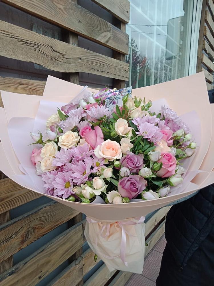 Букет цветов из: Розы и Хризантемы в Митрополье