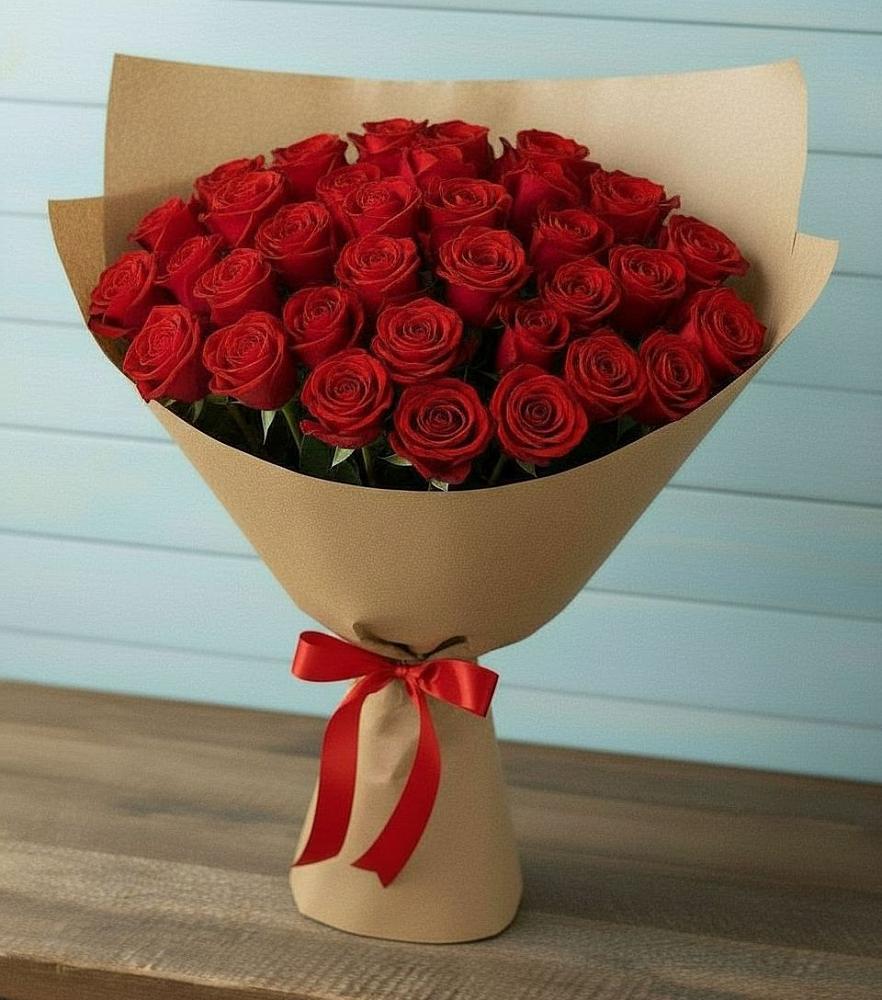 Букет Красные розы Милано в Митрополье