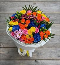 Букет цветов из:  Розы и Хризантемы #REPLACE_PRED# Митрополье