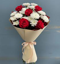 Букет цветов из:  Розы и Хризантемы в Митрополье