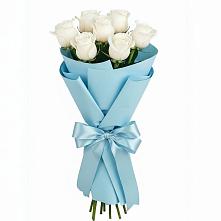 Букет 7 белых роз Проуд #REPLACE_PRED# Митрополье