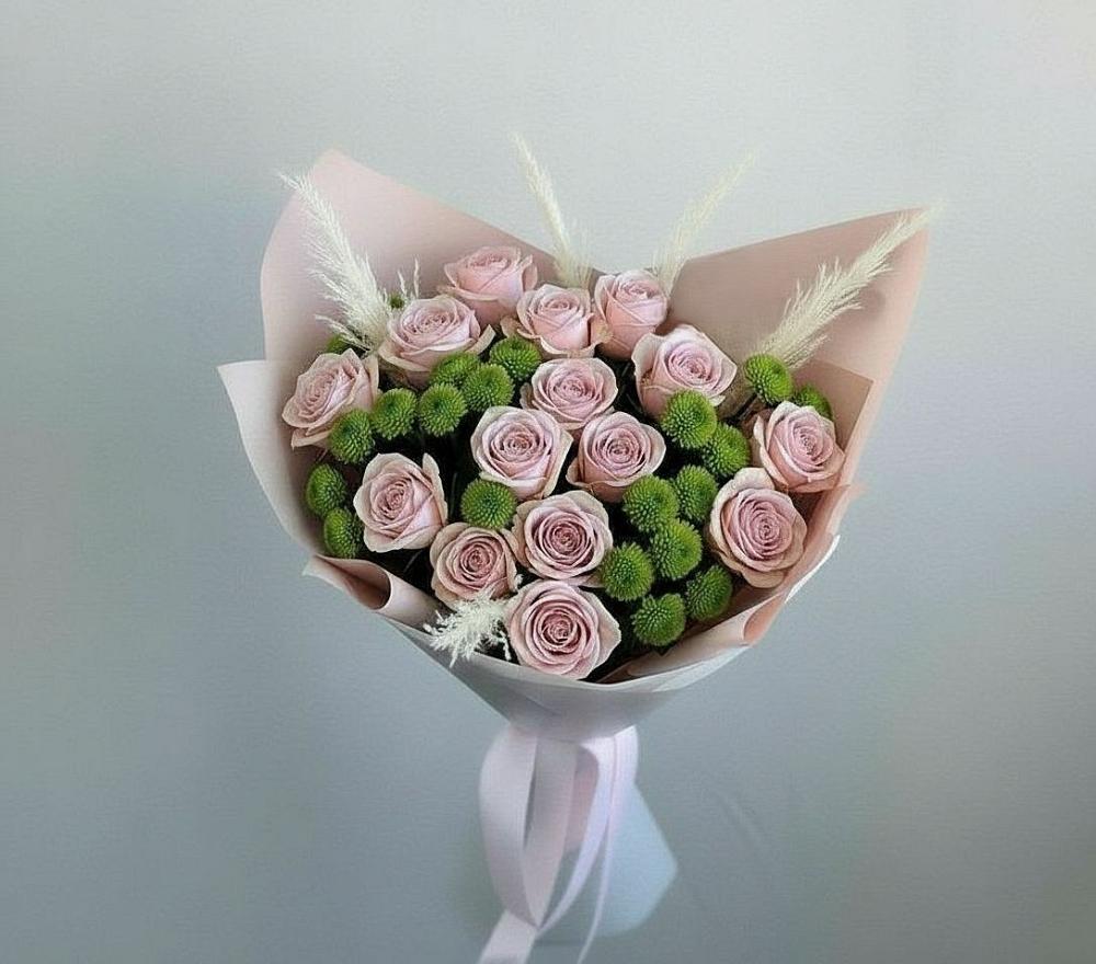 Букет цветов из: Розы и Хризантемы в Митрополье