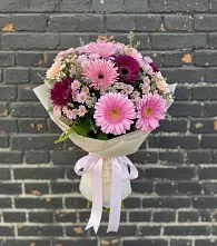 Букет цветов из:  Герберы и Хризантемы в Митрополье