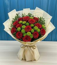 Букет цветов из:  Розы и Хризантемы в Митрополье