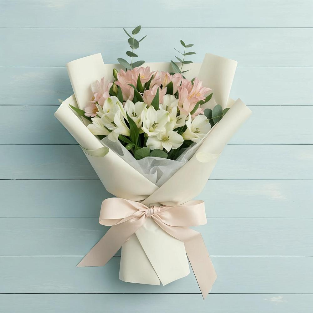 Букет цветов из: Альстромерии в Митрополье