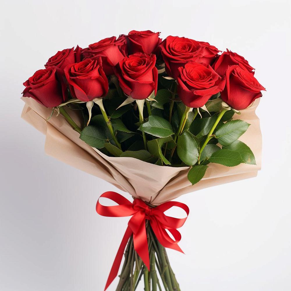 Букет 11 Красных роз Эдлесс Лав в Митрополье