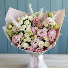 Букет цветов из:  Альстромерии и Розы в Митрополье