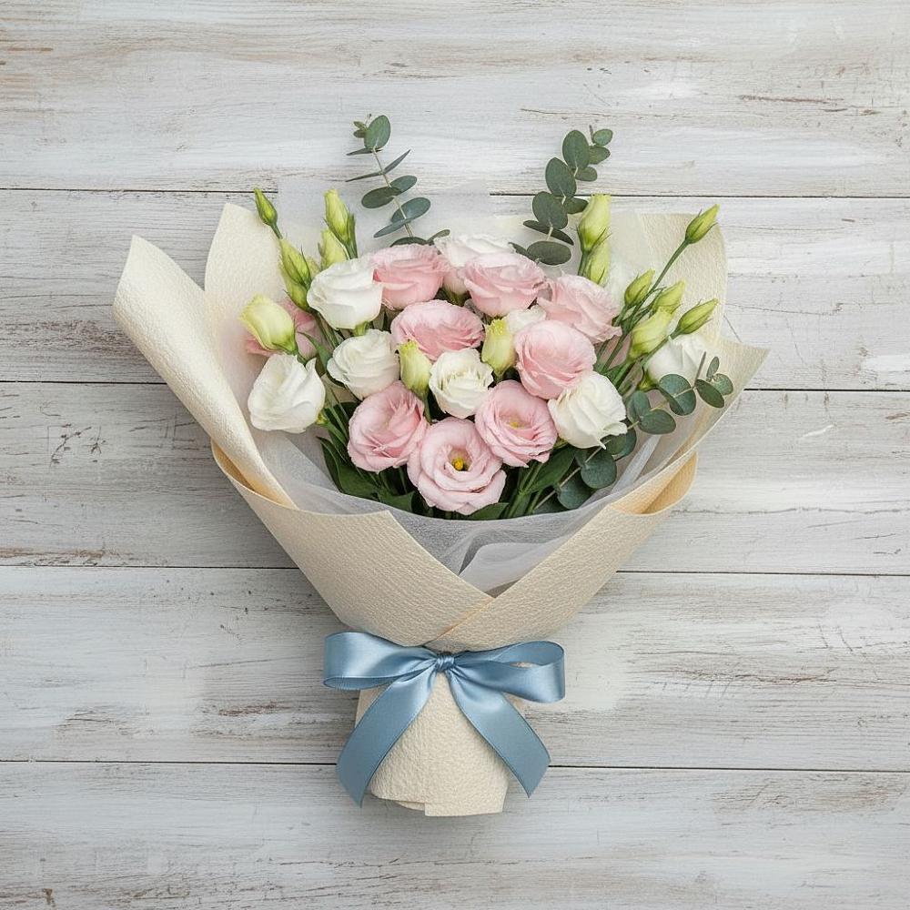 Букет цветов из: Лизиантусы в Митрополье